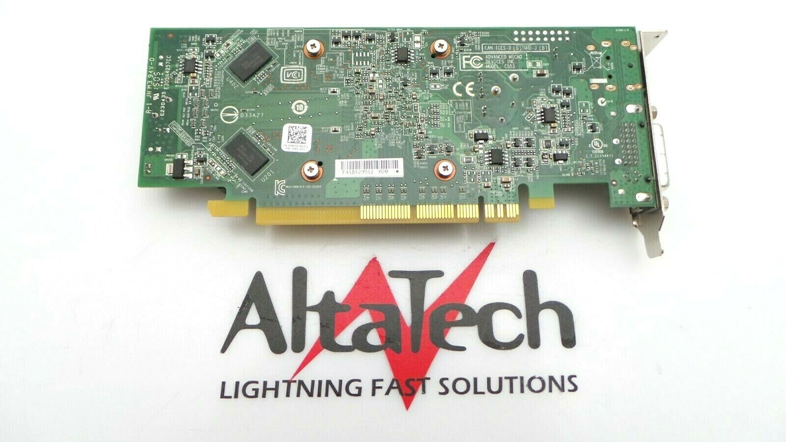 AMD F9P1R RADEON R5 240 1GB HH PCI-e DVI-D DisplayPort Video Graphics Card, Used