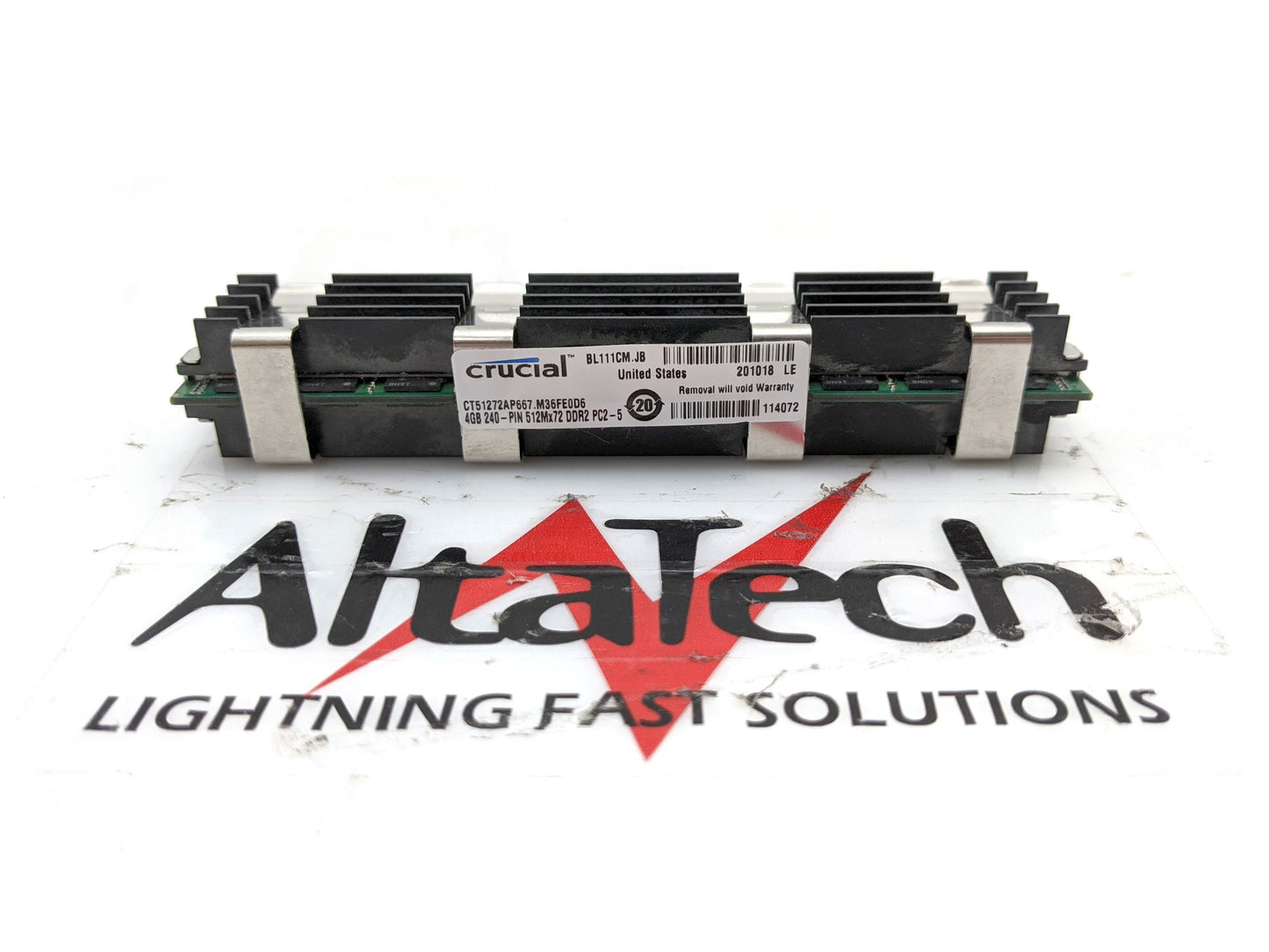 Apple CT51272AP667.M36FE 4GB PC2-5300 FBDIMM Memory, Used