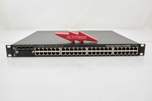 Brocade FCX648 FASTIRON CX 648S 48-PORT GH SWITCH, Used