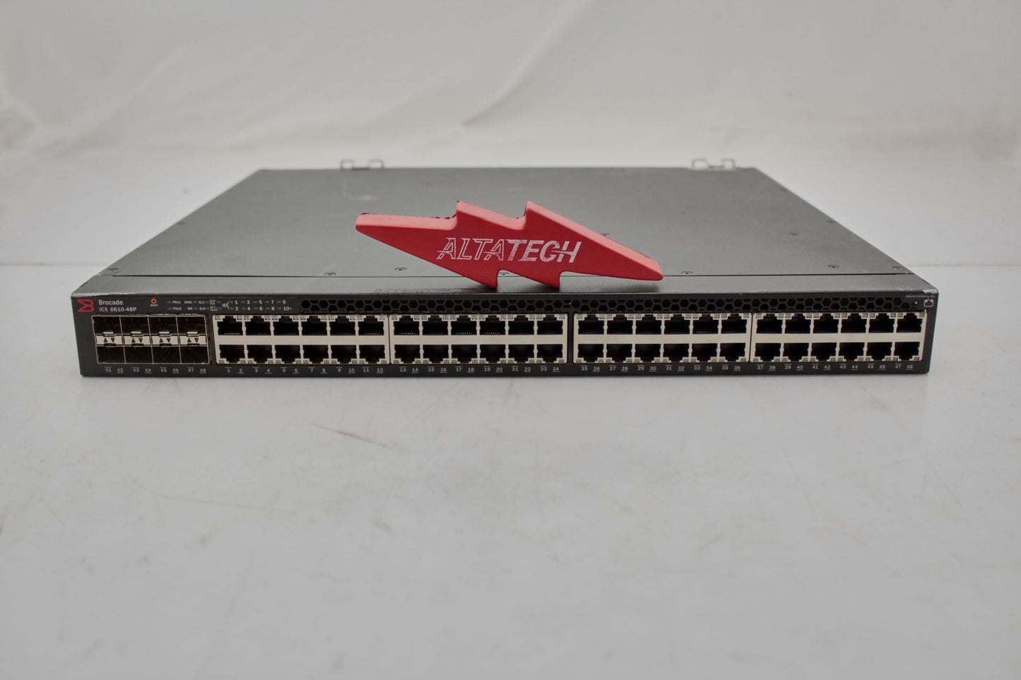 Brocade ICX6610-48P-PE 48-Port 1G RJ45 PoE+, Used