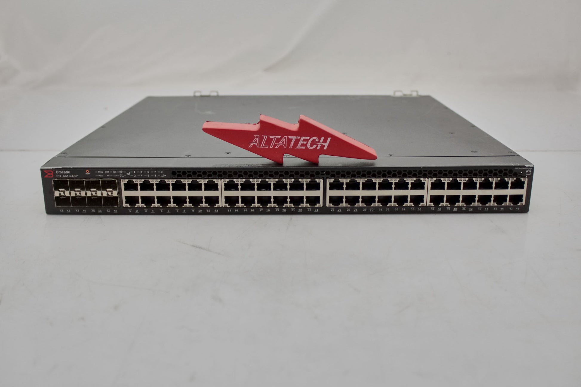 Brocade ICX6610-48P-PE 48-Port 1G RJ45 PoE+, Used