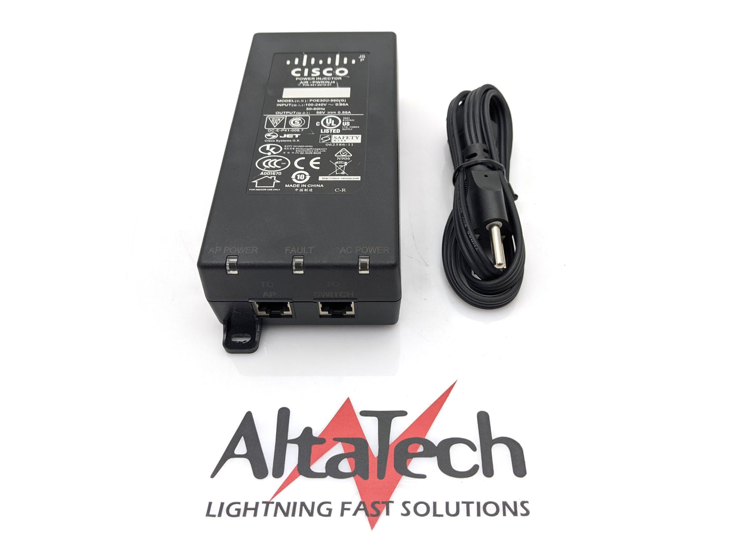 Cisco AIR-PWRINJ4 Wireless Access Point Power Injector for 1250 Series, Used