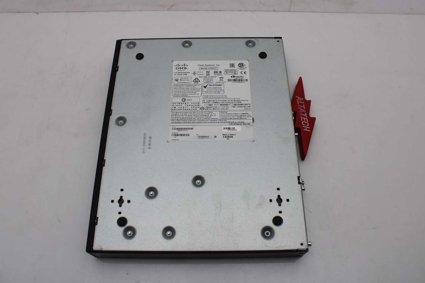 Cisco ISR4321-AX/K9 Cisco ISR4321-AX/K9 (2GE,2NIM,4G FLASH,4G DRAM,IP Base, Security, AppX), Used