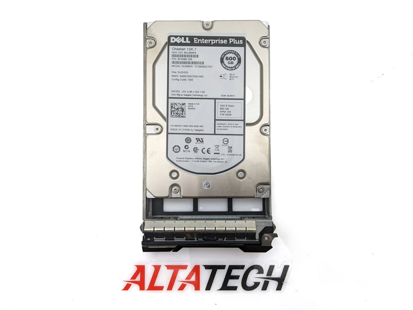 Dell 02R3X-CML Compellent 600GB 15K SAS 3.5 6G, Used