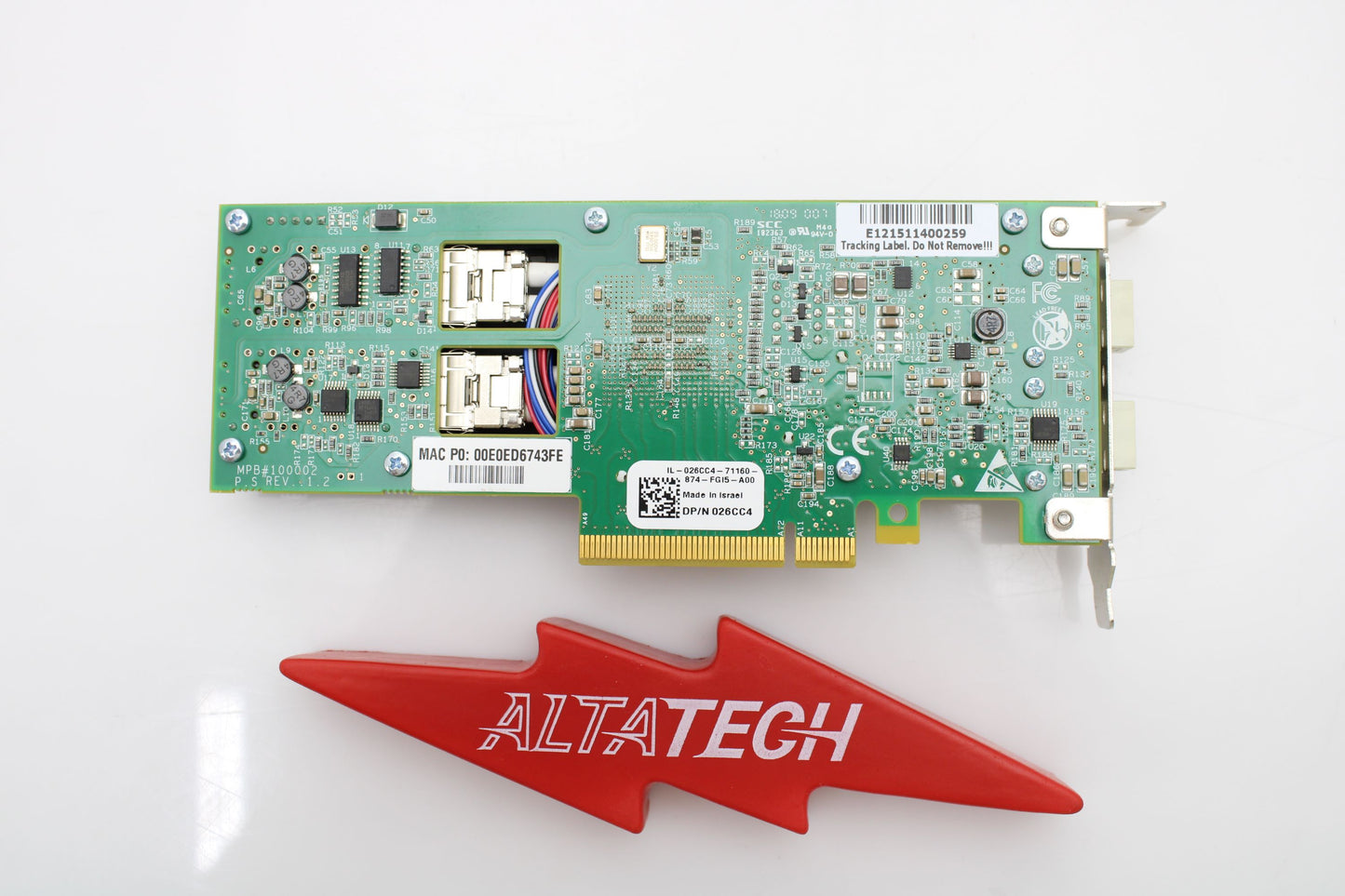 Dell 26CC4 SILICOM DP 10GB SFP+ PE210G2BPI9 LP, Used