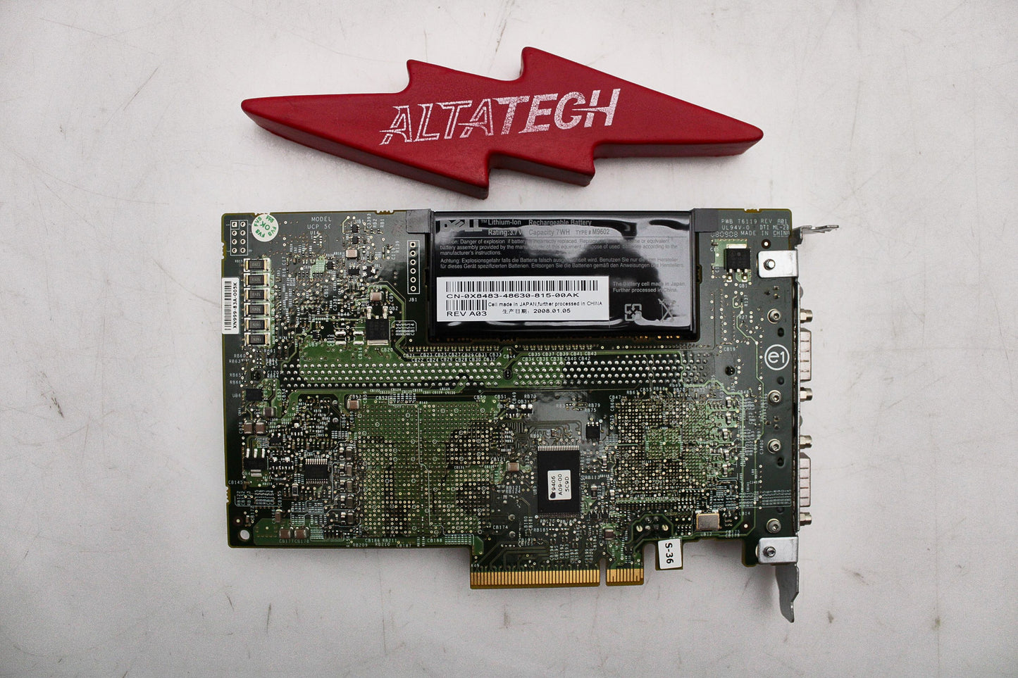 Dell GP297 PERC 5E SAS PCI-E Controller, Used