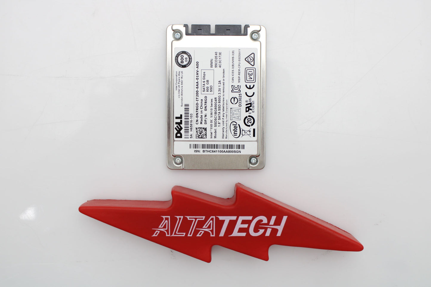 Dell N7RGD 800GB SSD SATA 1.8 6G RI, Used