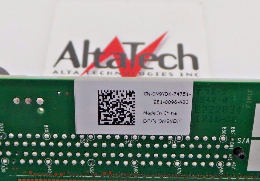 Dell N9YDK PowerEdge R620 X16 Riser Board, Used