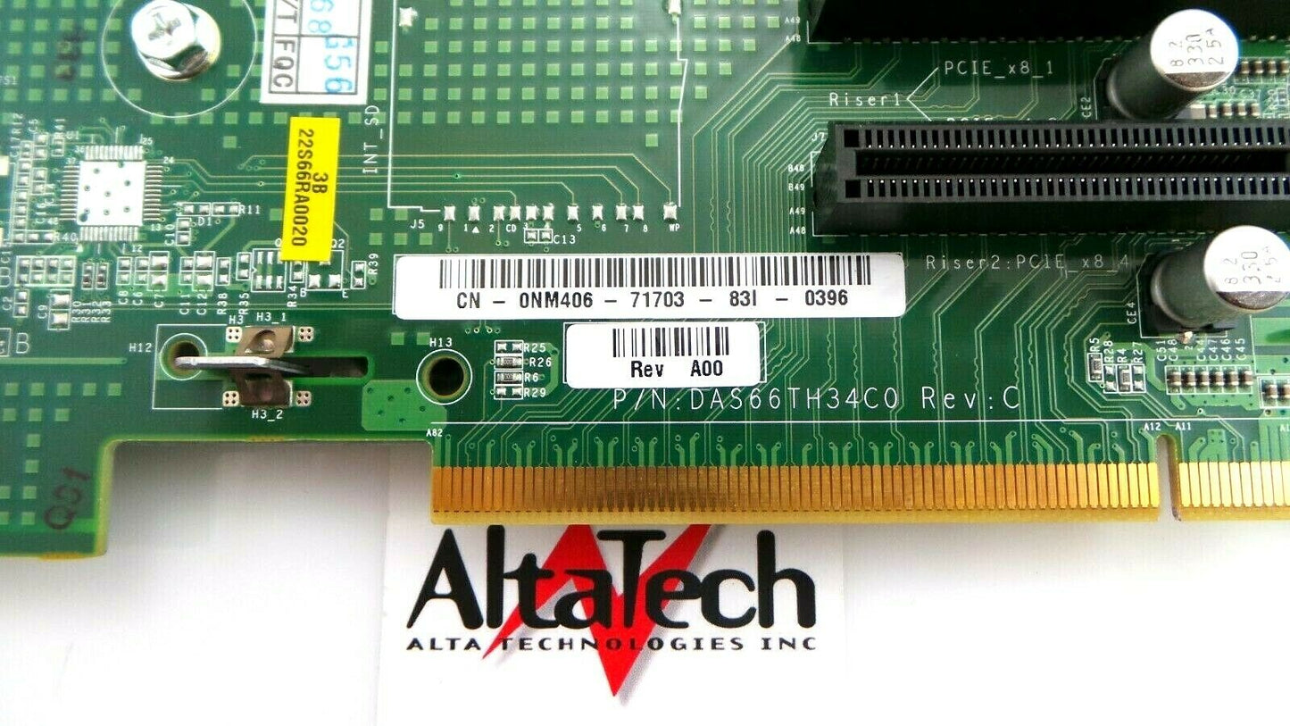 Dell 0NM406 PowerEdge R805 Dual Slot PCIe Riser Board w/ Cage, Used