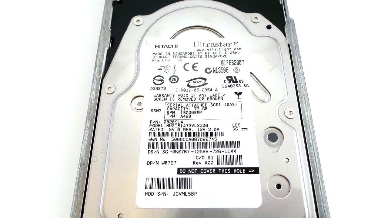 Hitachi WR767 73GB 15K SAS 3.5" Hard Drive, Used