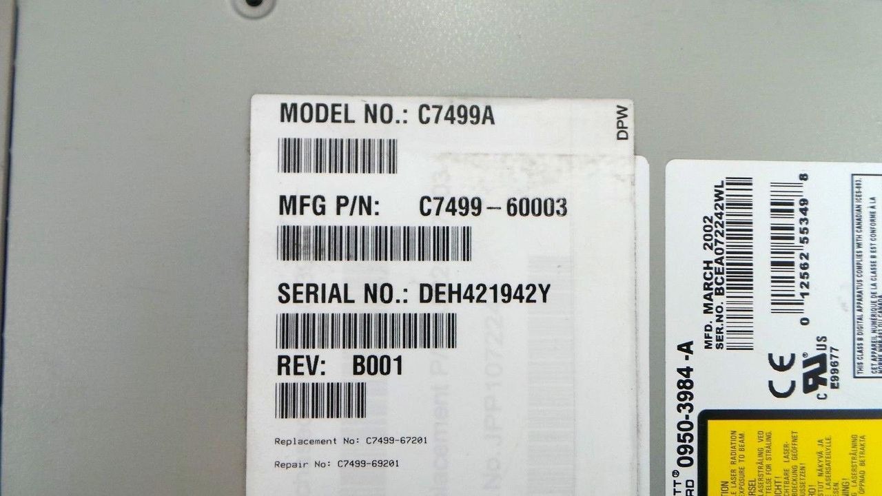 HP C7499A SureStore DVD-ROM Drive Module, Used