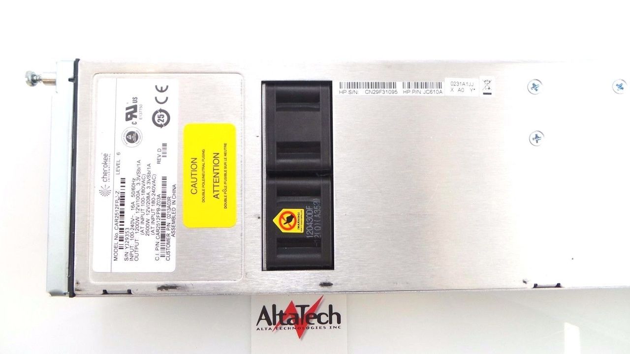 HP JC610A ProCurve 10500 2500W AC Power Supply, Used