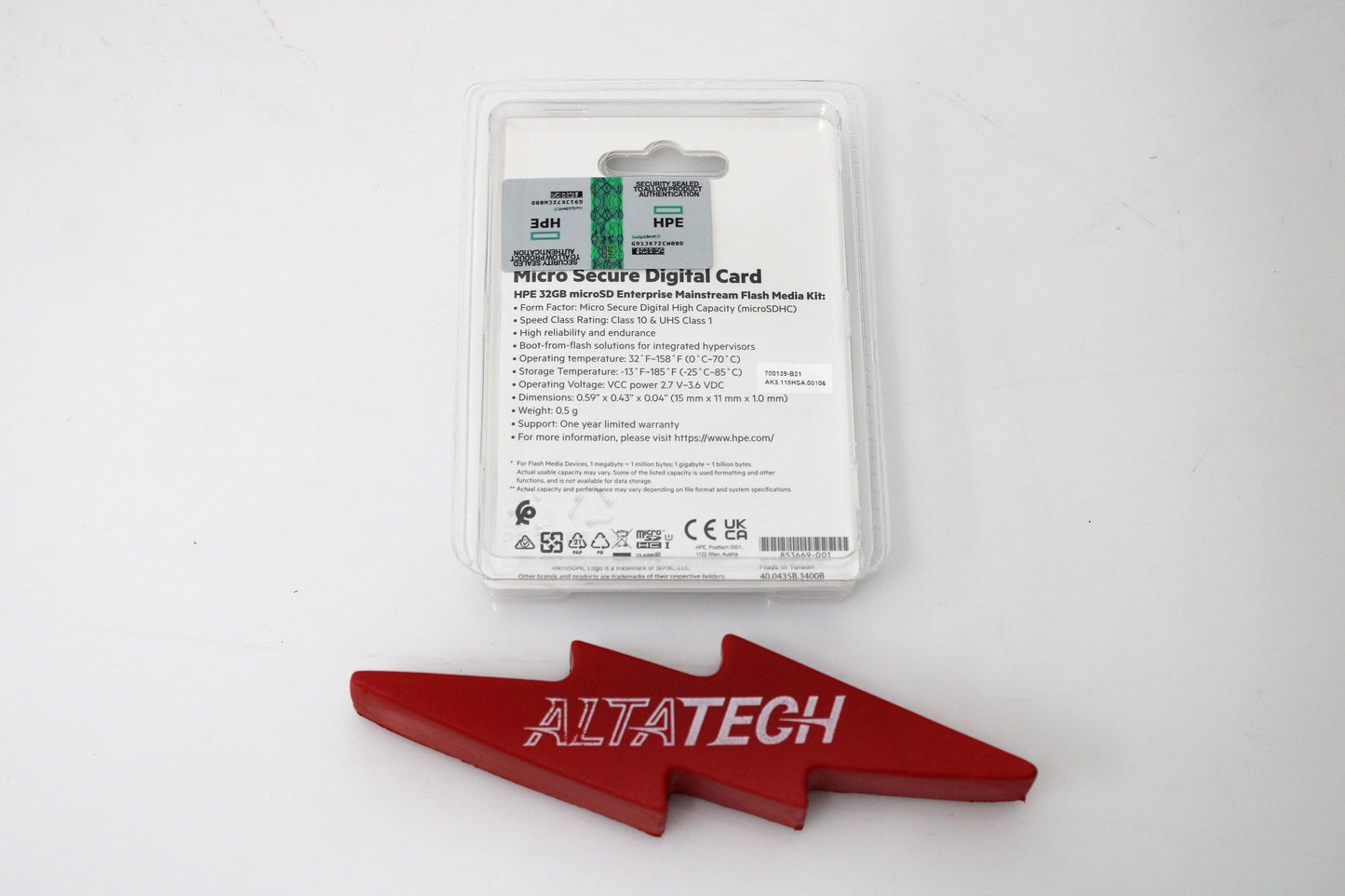 HPE 700139-B21_NEW HPE 32GB MicroSD Flash Memory Card, New Sealed
