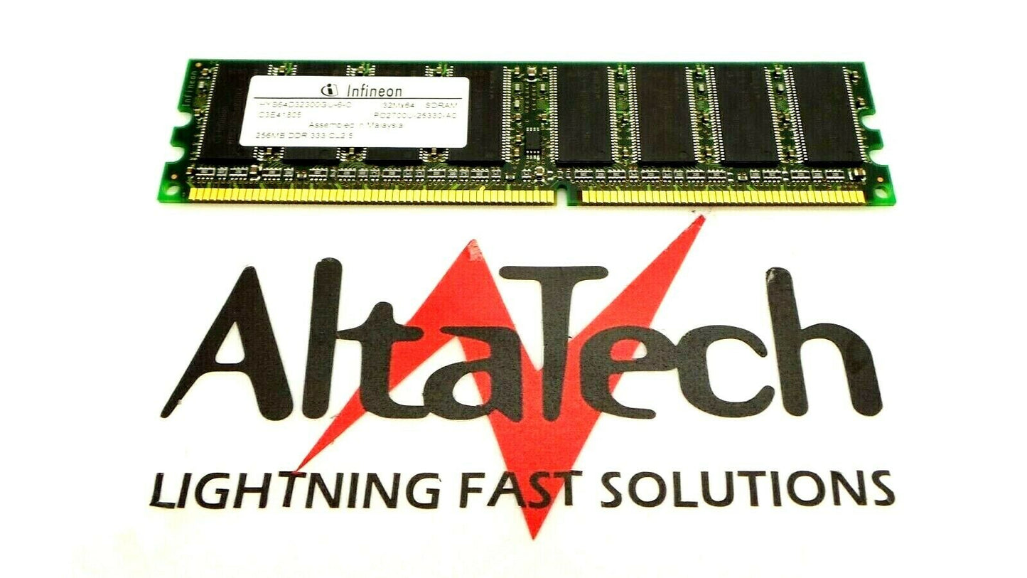 OEM HYS64D32300GU-6-B 256MB PC-2700U DDR-333 N-ECC Memory, Used
