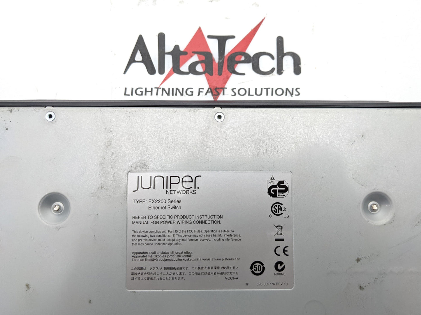 Juniper Networks EX2200-48T-4G 48-Port 10/100/1000 4xSFP Switch, Used