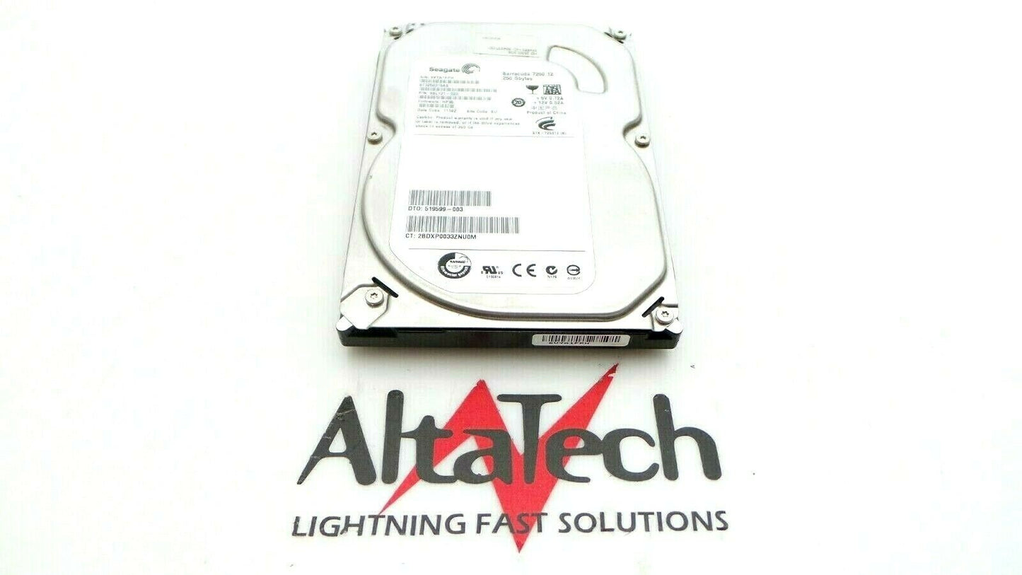 Seagate 504337-001 HDD 250GB 7.2K RPM SATA 3.5", Used