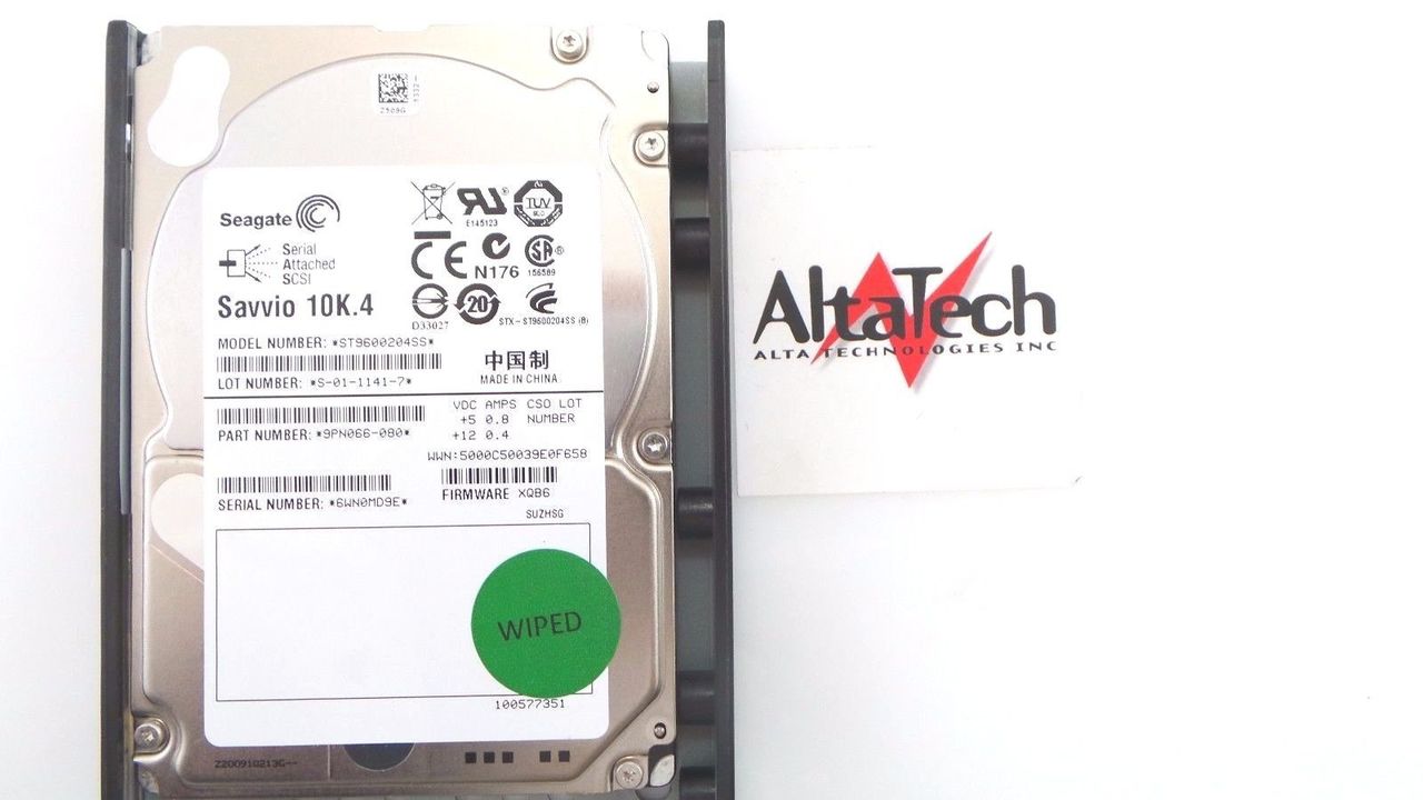 Seagate 9PN066-080 Savvio 600GB 10K SAS 2.5" Hard Drive, Used