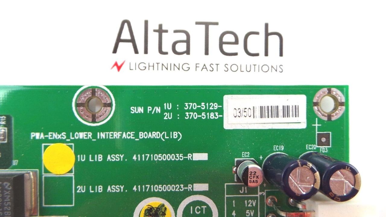 Sun Microsystems 370-5129 Fire V210 Lower Interface Board, Used