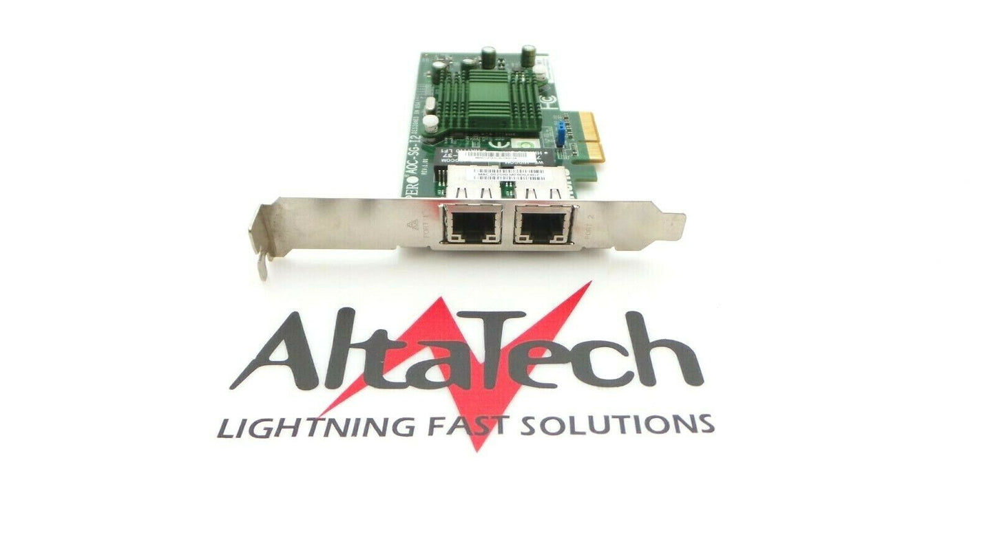 SuperMicro AOC-SG-I2 2-Port Gigabit Ethernet LAN PCIe Adapter Card, Used