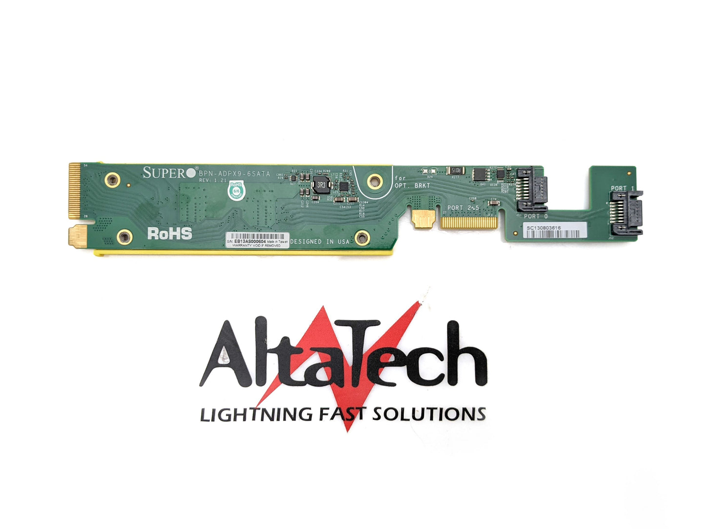 SuperMicro BPN-ADPX9-6SATA 6-Port 6Gbps SATA3 Backplane for CSE-827, Used