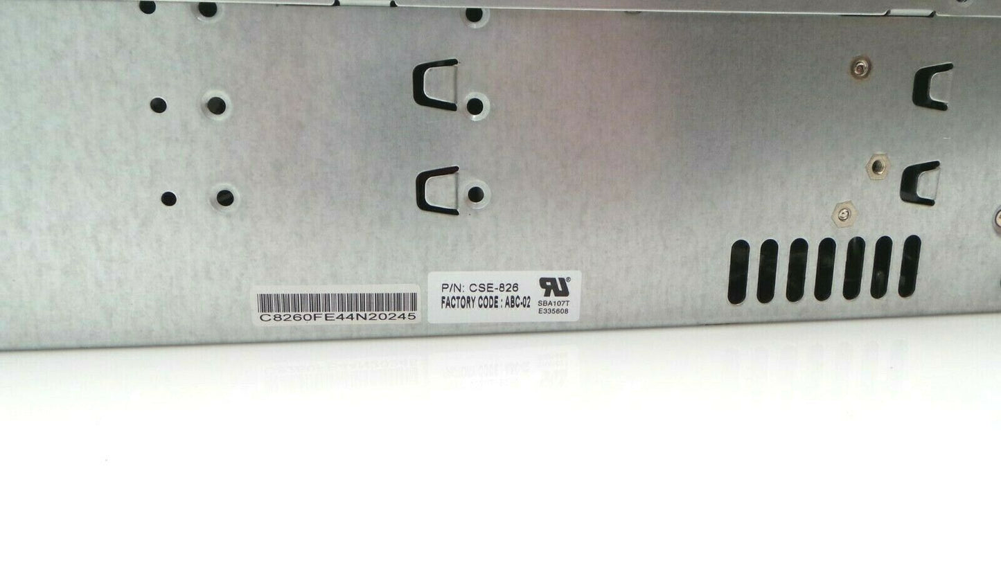 SuperMicro CSE-826_E5-2620v3 CSE-826 2U 12-Port LFF 2 Flex Port SFF Server w/ X10DRi-LN4+ Motherboard, Used