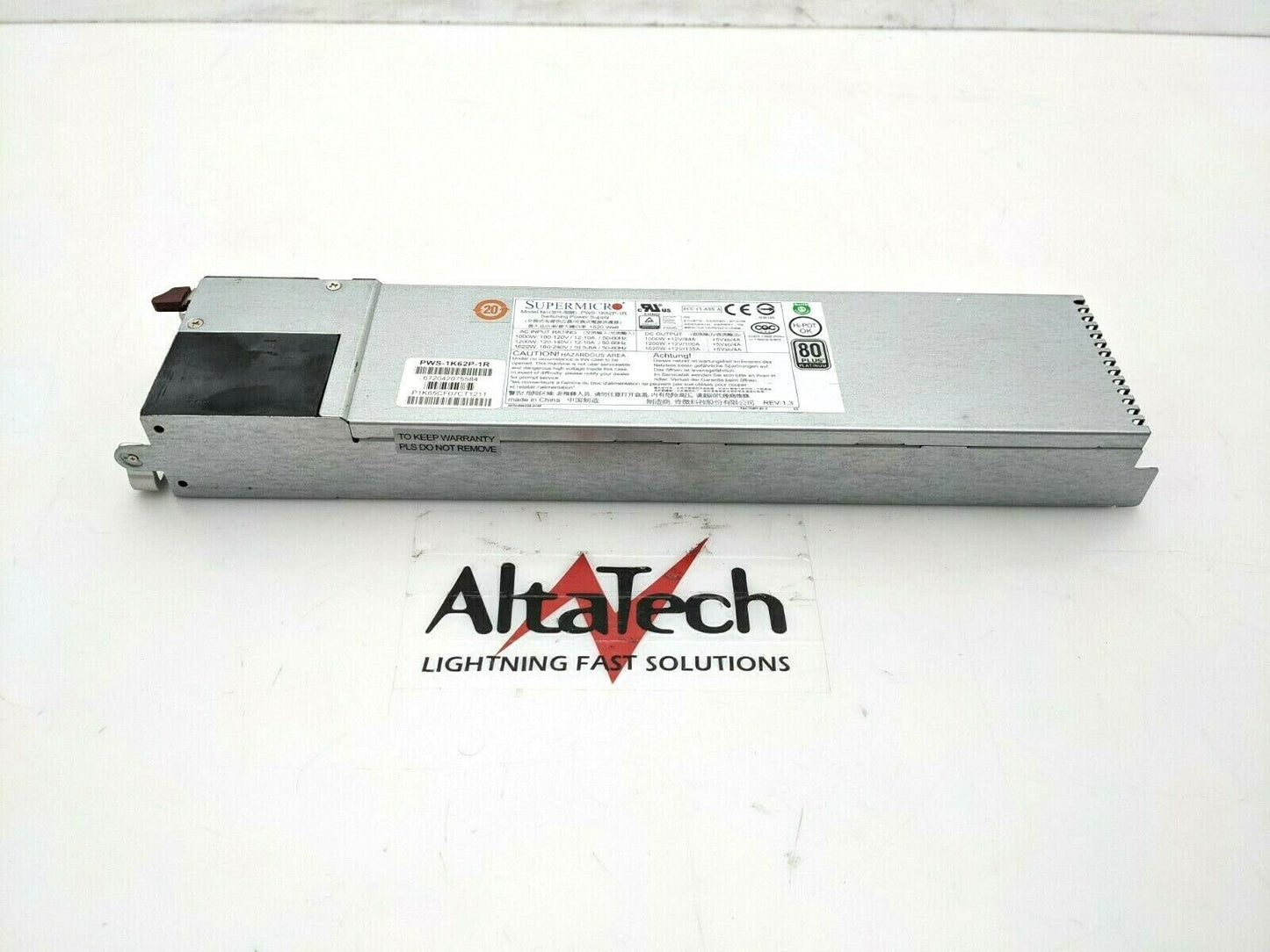 SuperMicro PWS-1K62P-1R 1620W Redundant Power Supply, Used