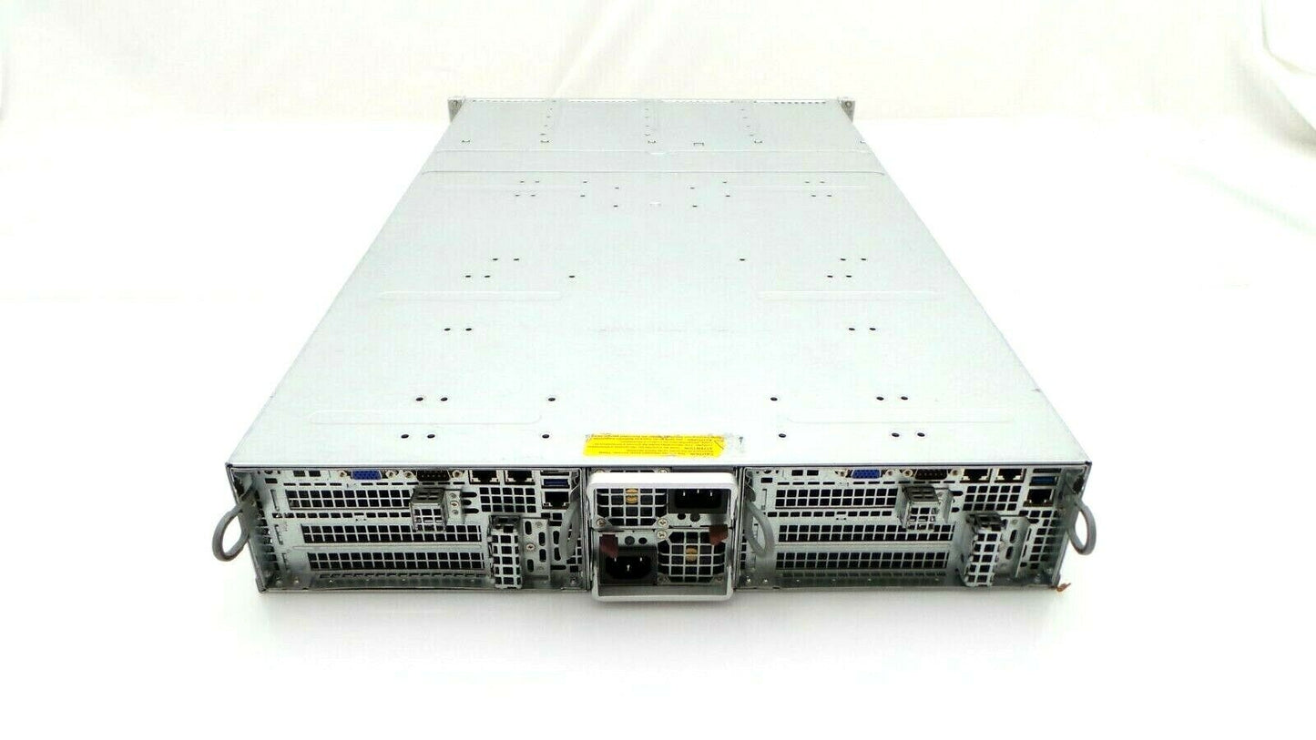 SuperMicro SYS-6028TR-DTR 128GB DDR4 RAM 4x E5-2620v3 CPU 2x 1280W PSU, Used