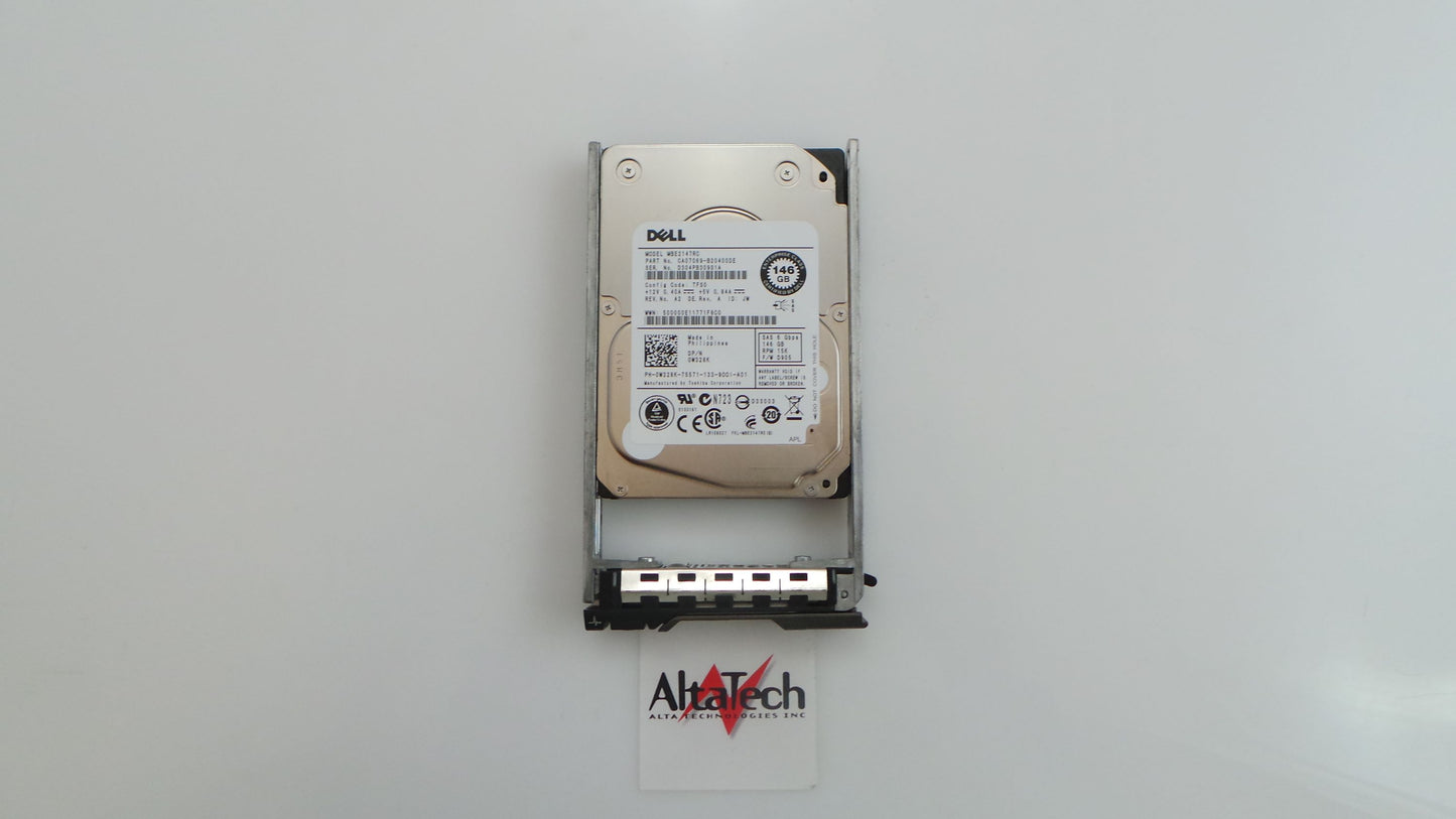Toshiba CA07069-B20400DE Toshiba CA07069-B20400DE 146GB 15K SAS 2.5" 6G HDD Dell MBE2147RC Hard Drive, Used
