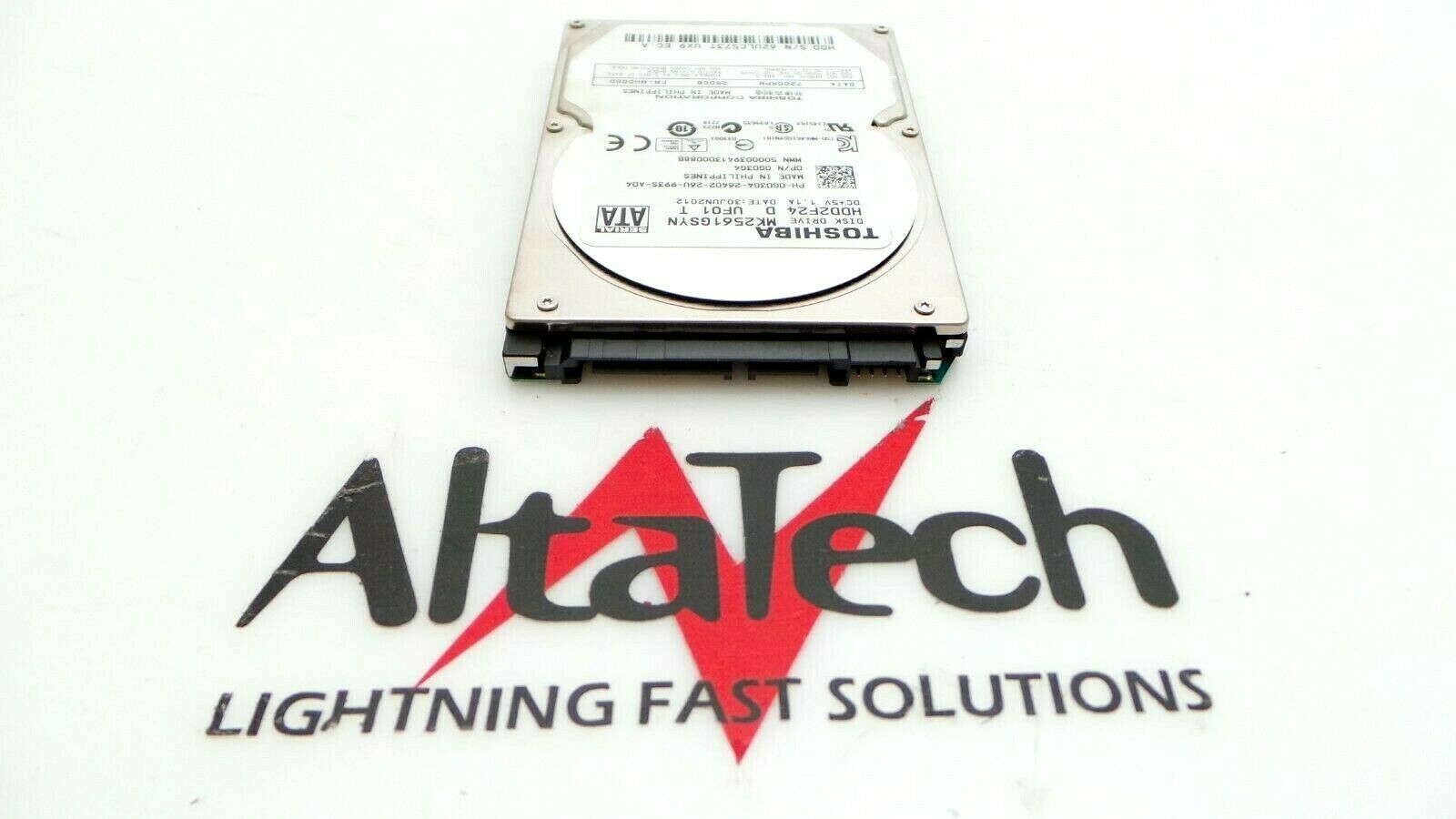 Toshiba GD3G4 250GB 7.2K SATA 2.5" Hard Drive, Used