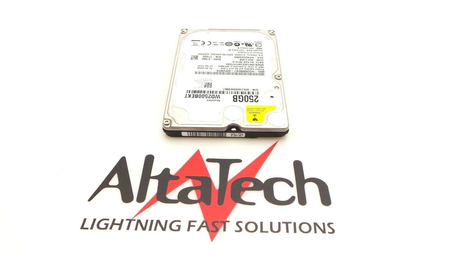 Western Digital WD2500BEKT-75PVMT0 Western Digital WD2500BEKT-75PVMT0 250GB 7.2K SATA 2.5" HDD Dell W94DJ Hard Disc Drive, Used