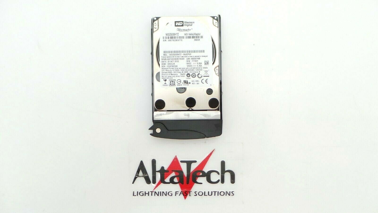 Western Digital WD2500BHTZ 250GB 10K RPM SATA 2.5" Hard Drive, Used