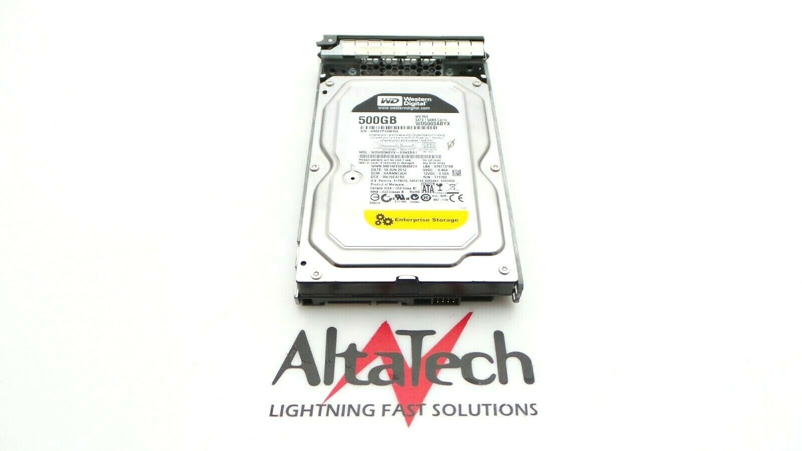 Western Digital WD5003ABYX 500GB 7.2K SATA 3.5" 3GBps Hard Disk Drive, Used