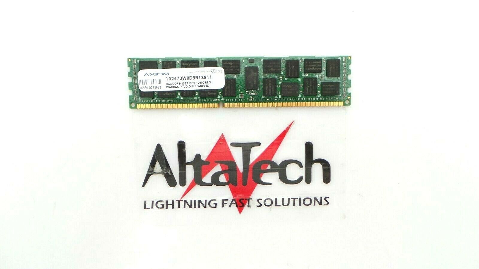 OEM 102472W8D3R13811 8GB PC3-10600 2Rx4 ECC, Used