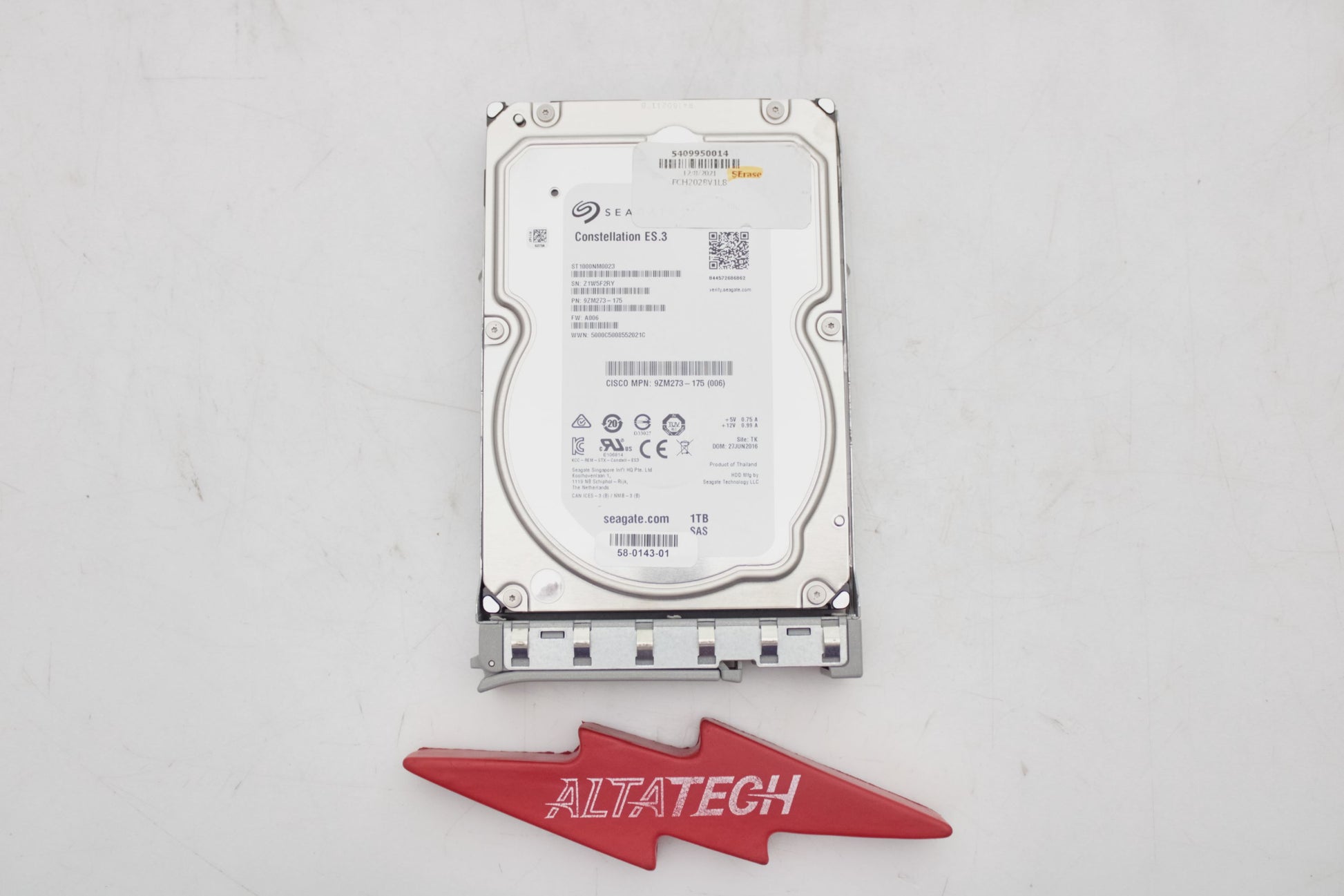 Cisco UCS-HDD1TI2F212 1TB SAS 7.2K 3.5" 6G HDD, Used