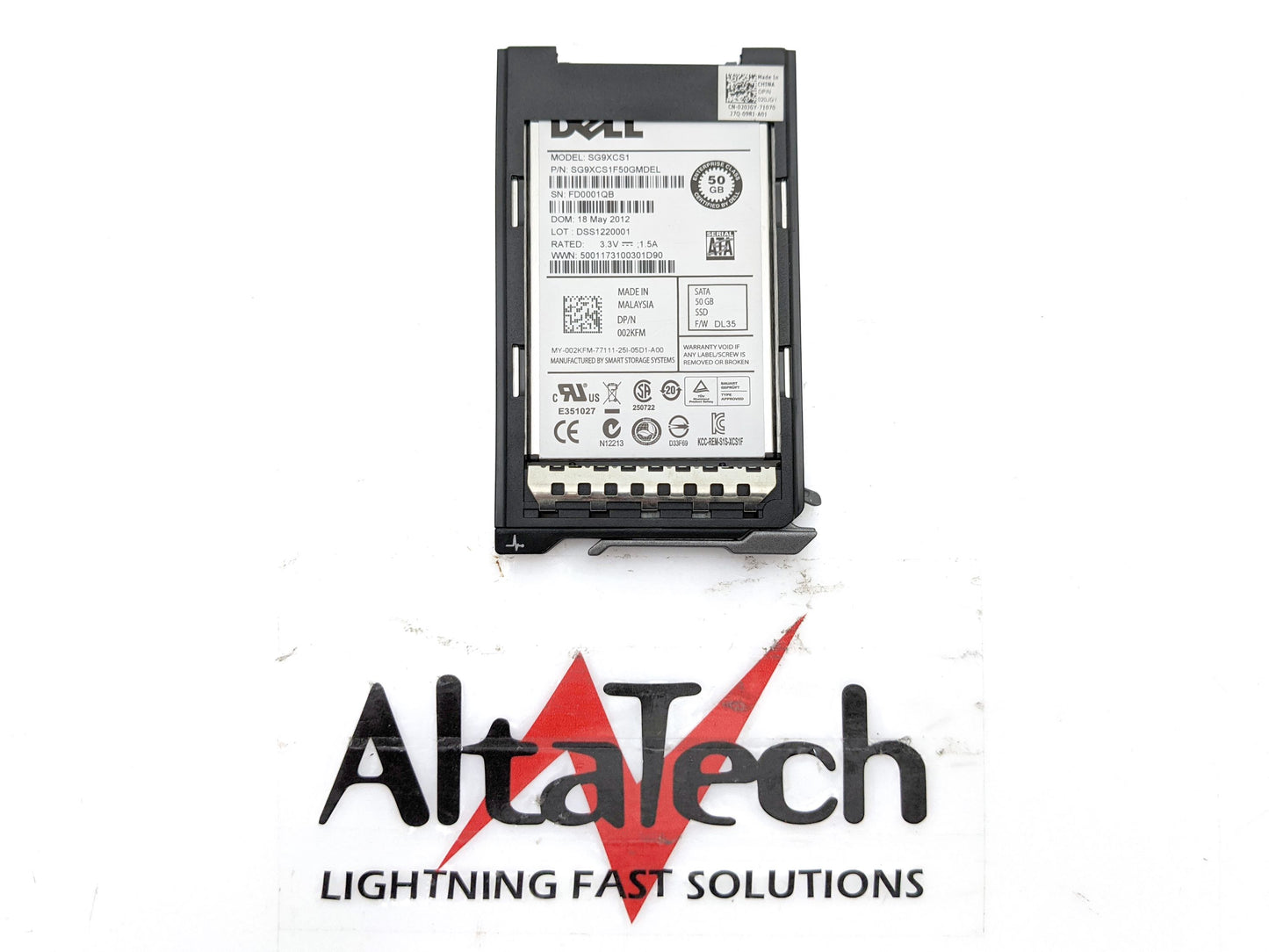 Dell 02KFM 50GB 1.8" uSATA MLC SSD, Used