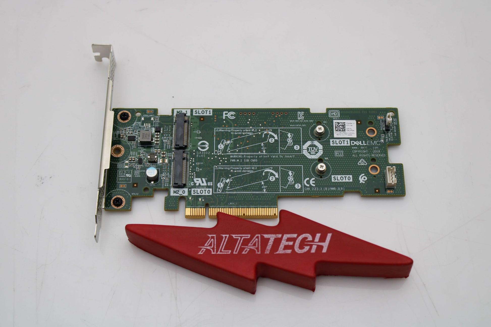 Dell 061F54 BOSS CONTROLLER 2XM.2 SATA PCI-E LP, Used