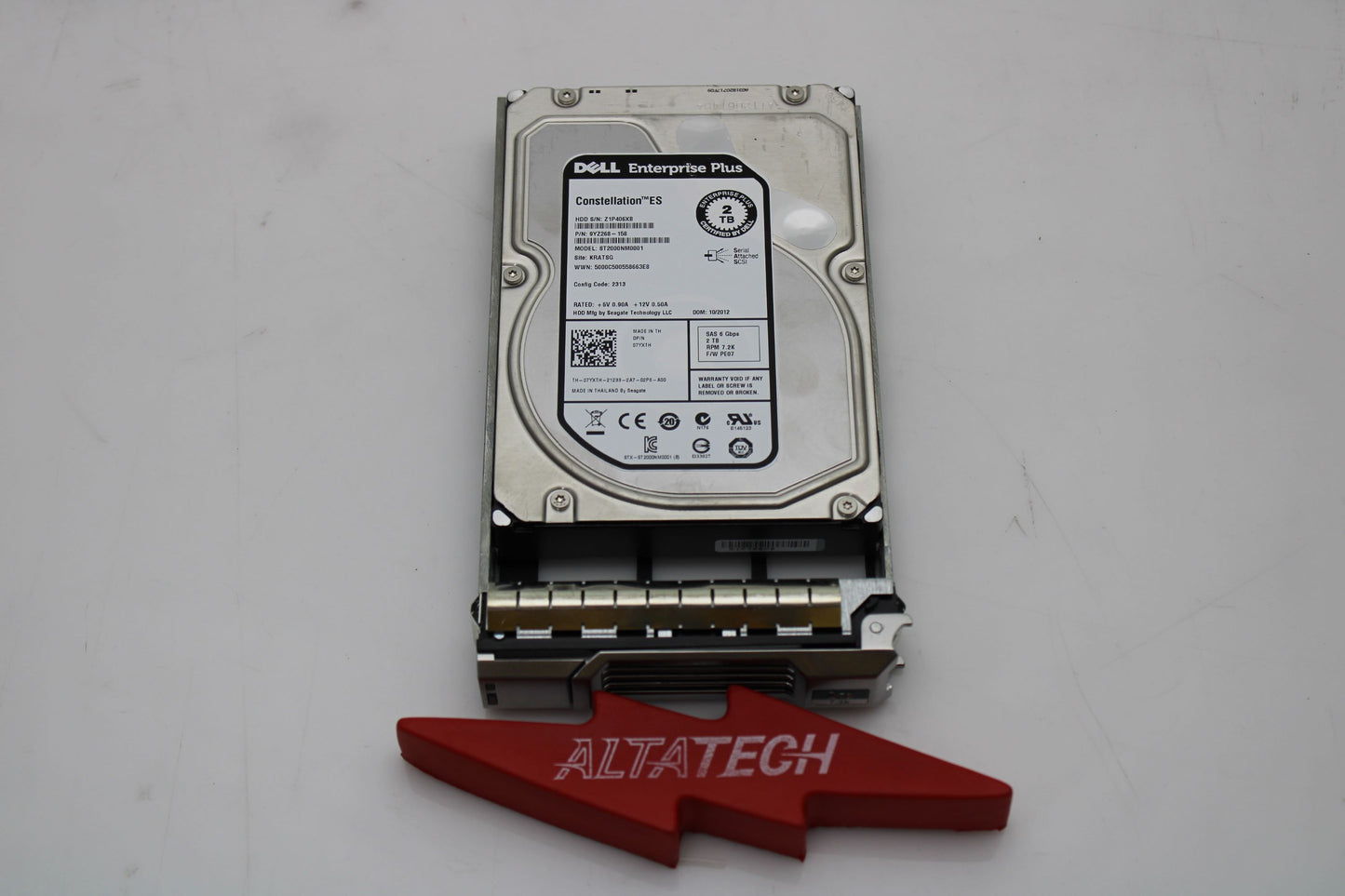 Dell 07YXTH 2TB 7.2K SAS 3.5 6G 9YZ268-158 EP+, Used