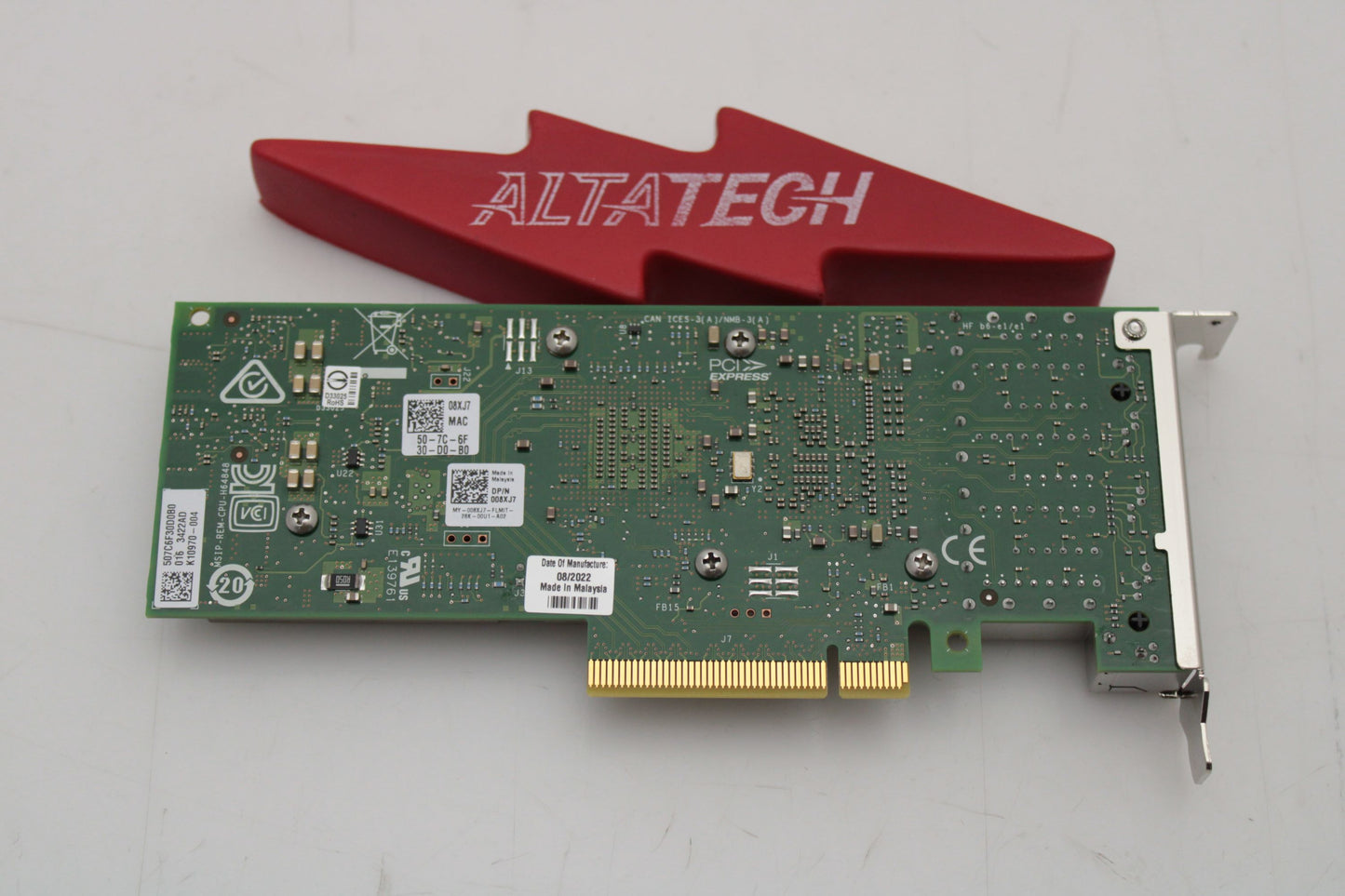 Dell 08XJ7 INTEL X710-T4 10GB BASE-T LP, Used