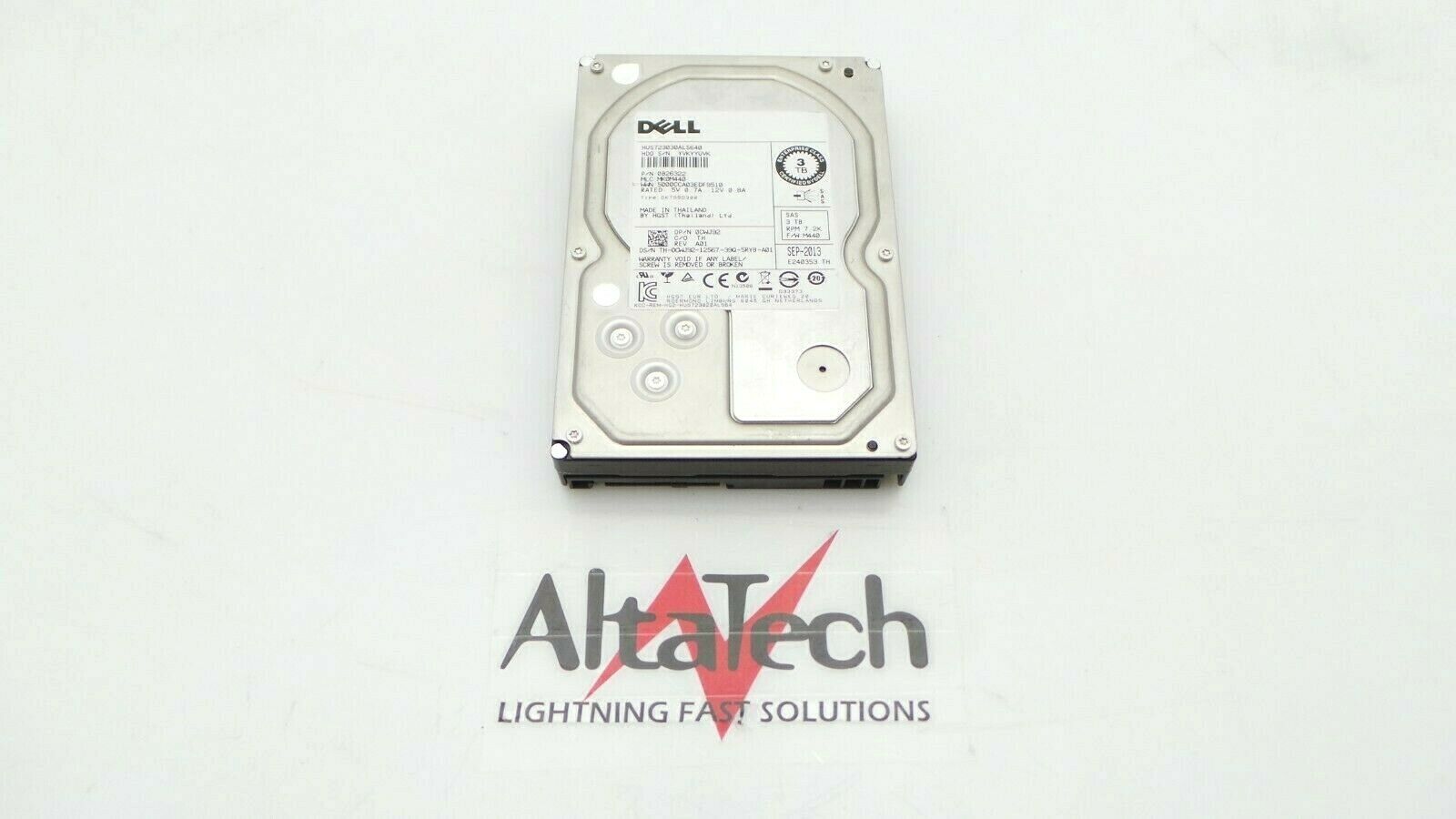 Dell 0B26322 3TB 6G 7.2K RPM 3.5" SAS Hard Disk Drive, Used