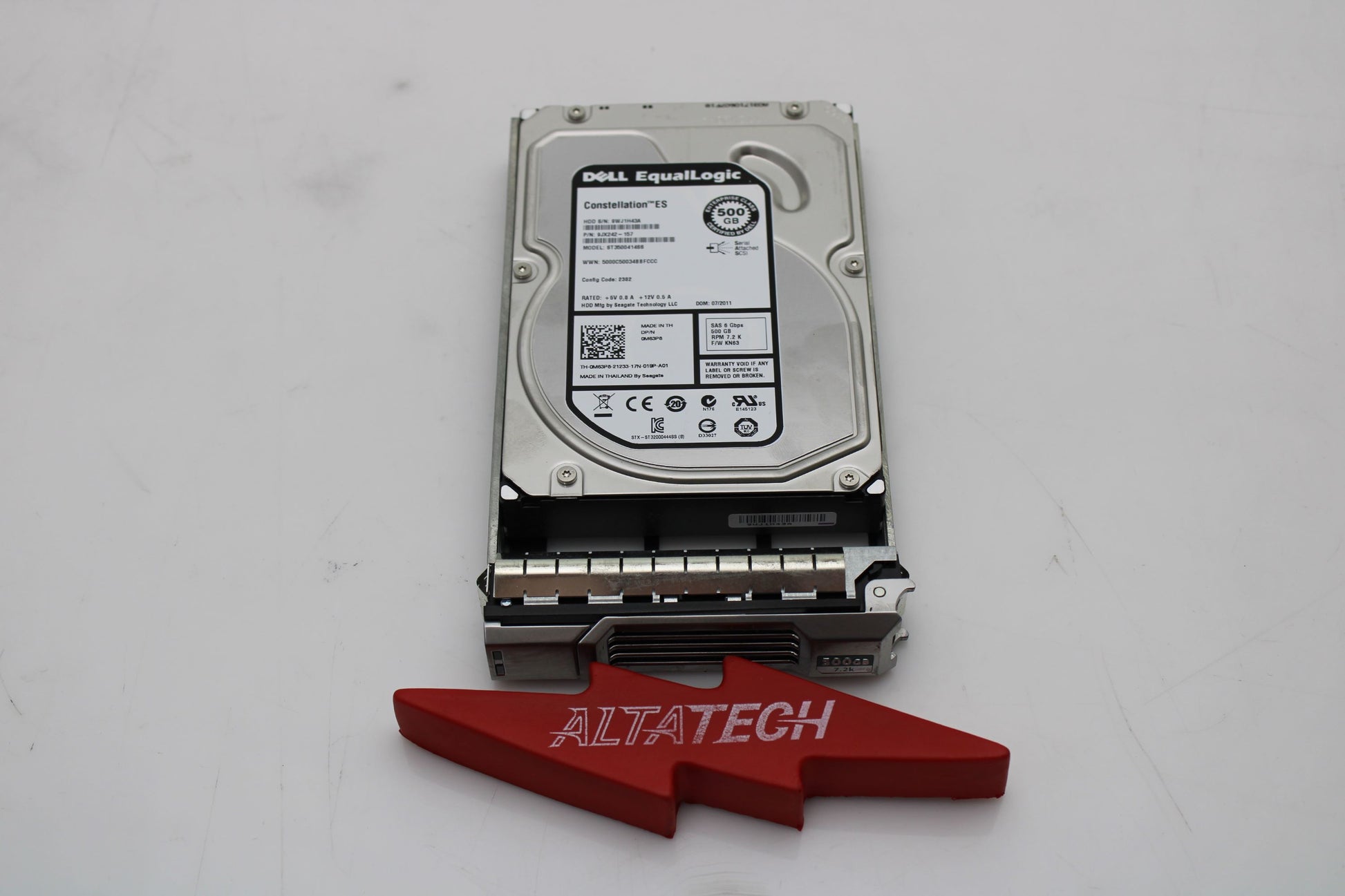 Dell 0M63P8 500GB 7.2K SAS 3.5" 6G, Used