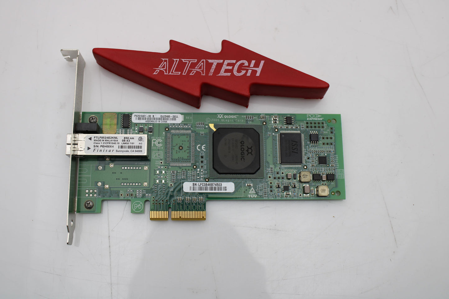 Dell 0PF323 QLogic 4GB Single Port PCI-E FC HBA, Used