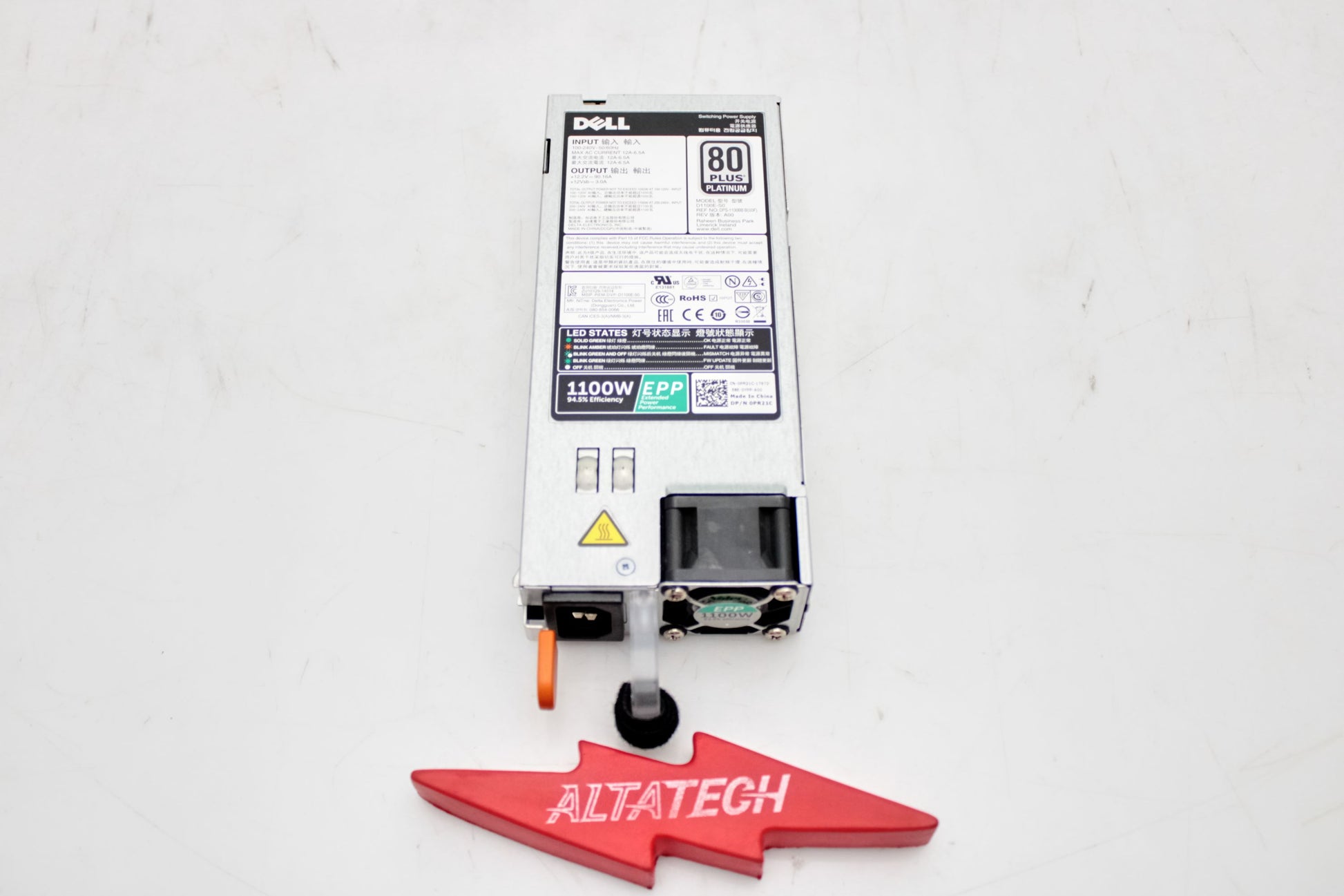 Dell 0PR21C 1100W POWER SUPPLY DELTA 80+ R730, Used