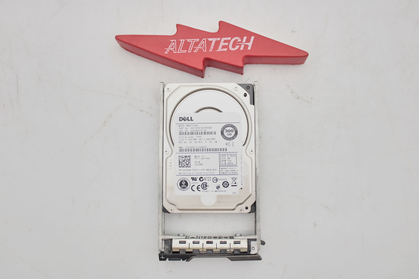 Dell 0U706K 300GB 10K SAS 2.5 6G MBD2300RC, Used