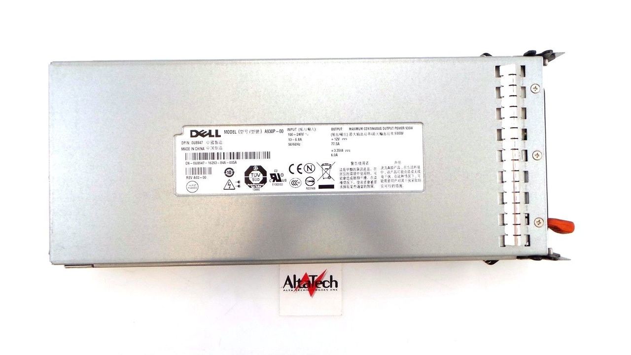 Dell 0U8947 PowerEdge 2900 930W Power Supply Unit, Used