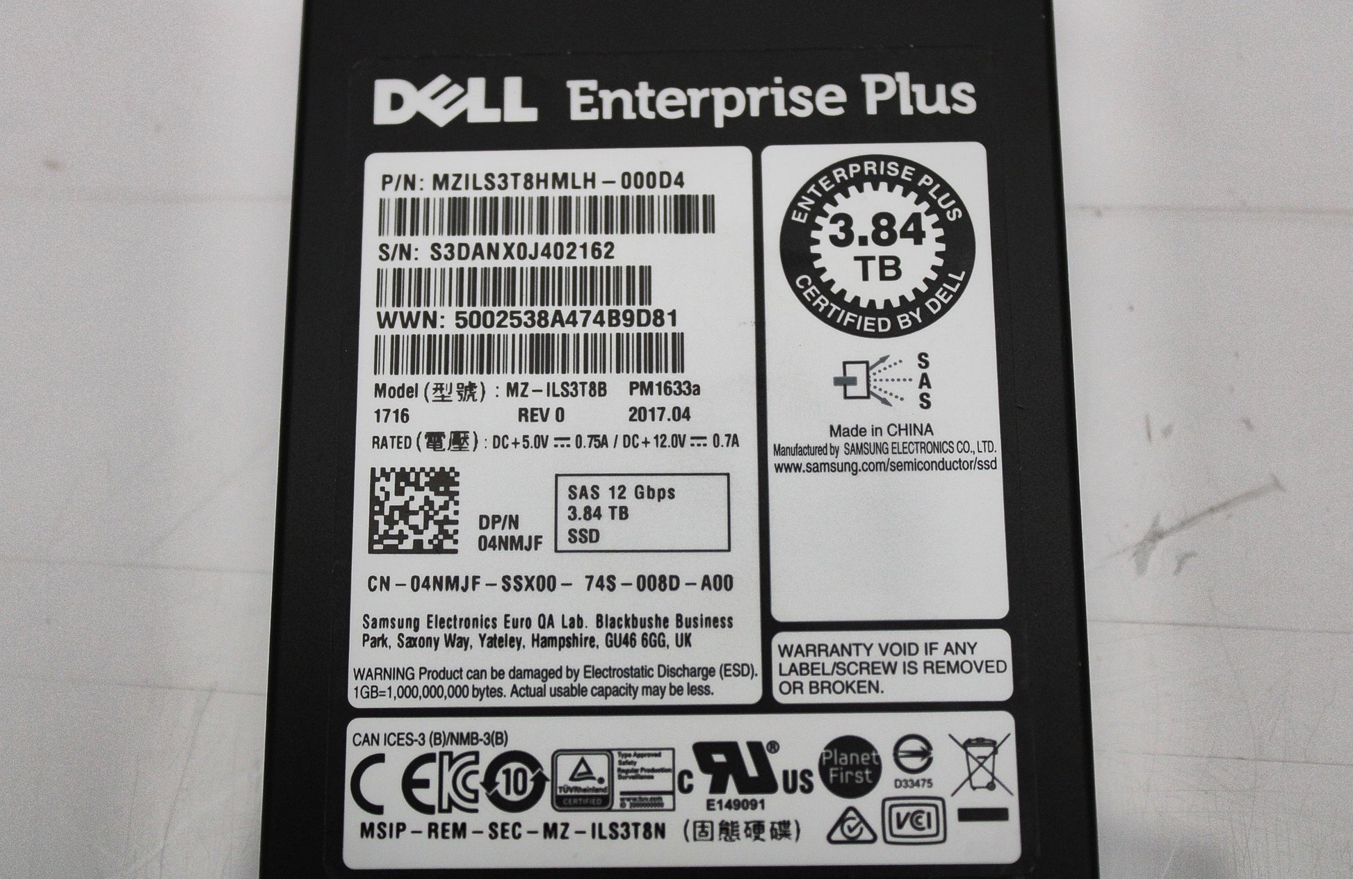 Dell 1KPX8 SYSTEM BOARD, V4 R740, Used