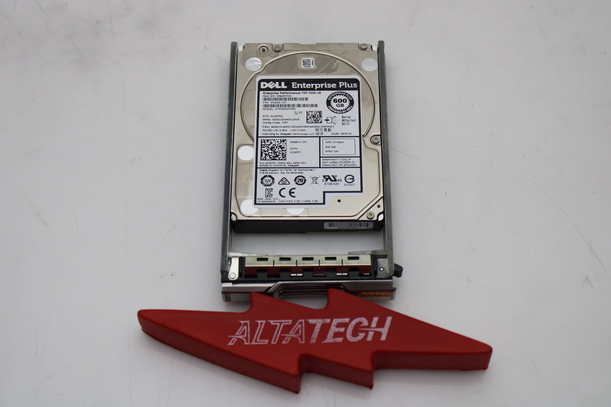 Dell 33KFP-EQL 600GB 10K SAS 2.5 12G EP+, Used