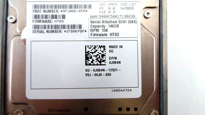 Dell 341-9157 146GB 15K SAS 2.5" 3G HDD, Used