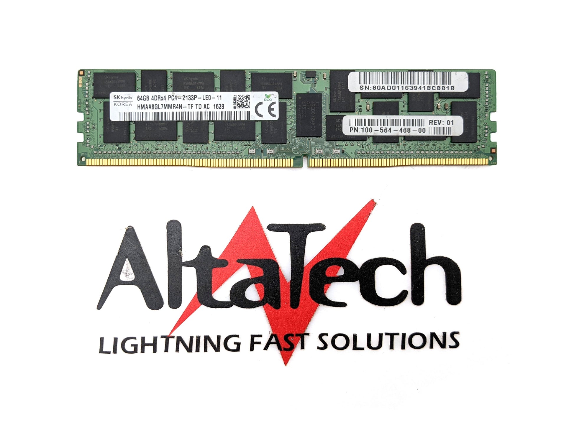 Dell 370-ABVX 64GB PC4-17000L 4DRx4 ECC, Used