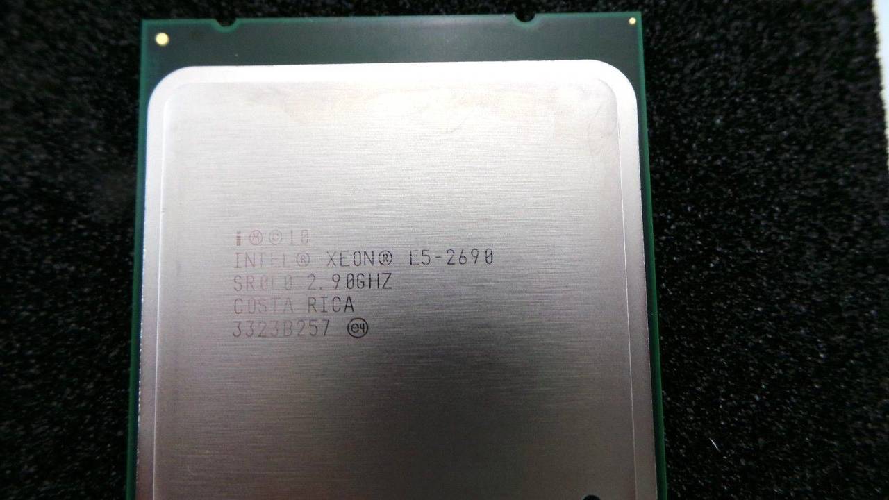 Dell 050NTK Dell 50NTK Intel SR0L0 Xeon E5-2690 8-Core 2.9GHz Processor w/ Thermal Grease, Used