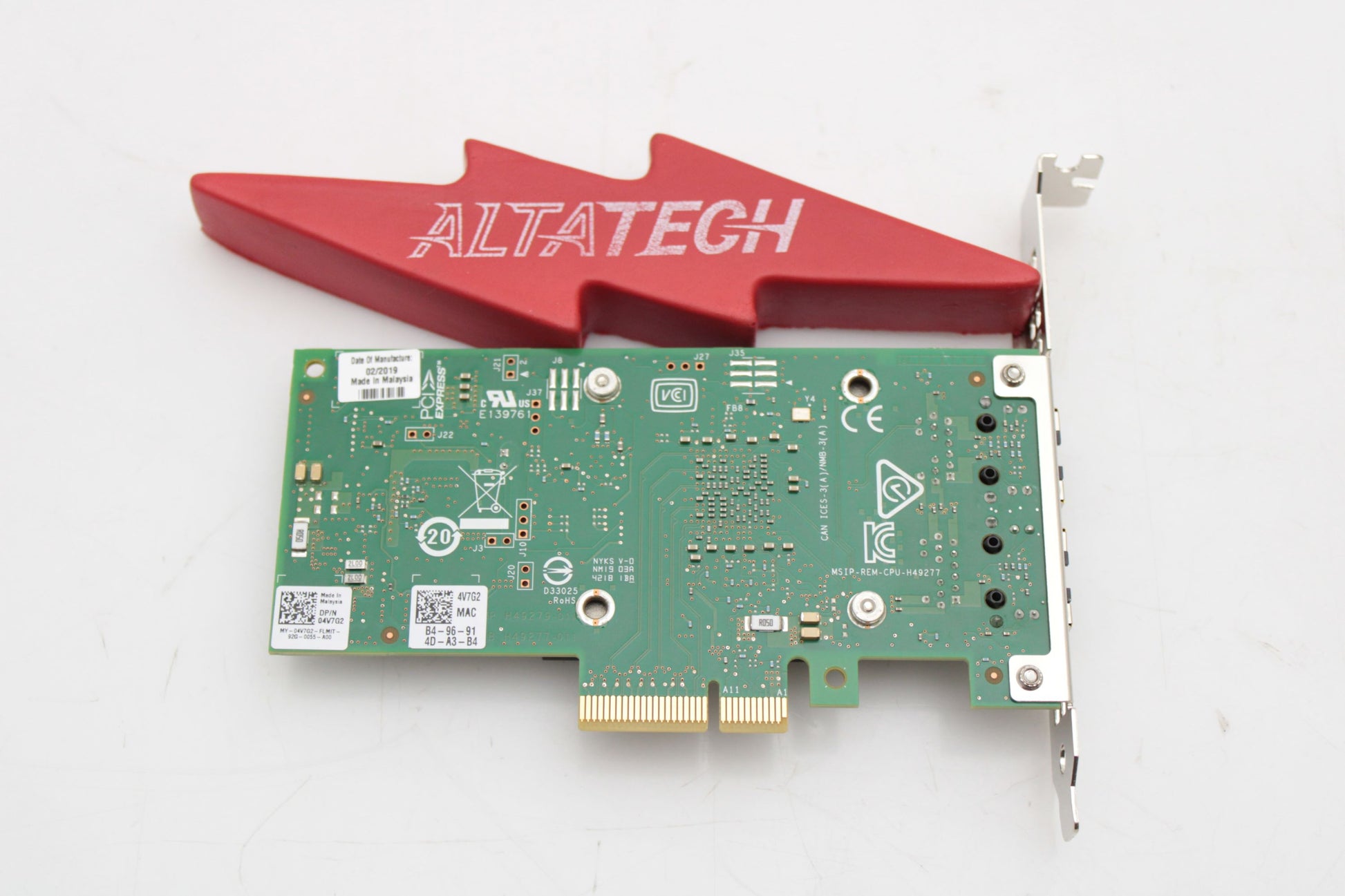 Dell 5PY5X Intel X550-T2 10G DP PCI-E FH, Used